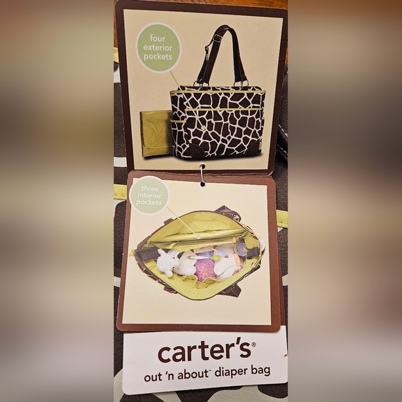 NWT Carter's Out 'n About Diaper Bag - Picture 9 of 11